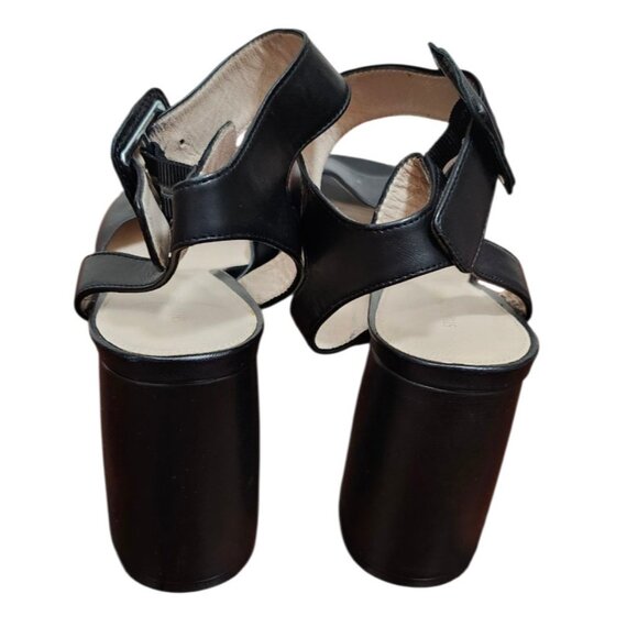 Stuart Weitzman Women's Newdeal Leather Platform Ankle Strap Sandals Size 9 M - Picture 8 of 16